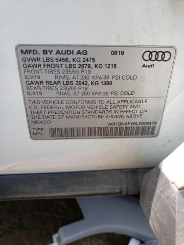 WA1BNAFY6L2006479 - 2020 AUDI Q5 PREMIUM PLUS WHITE photo 13