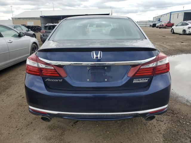 1HGCR2F10HA162412 - 2017 HONDA ACCORD SPORT SPECIAL EDITION BLUE photo 6