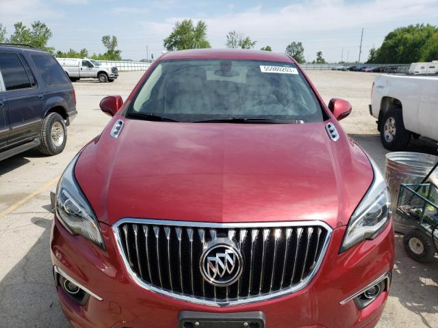 LRBFXASA1HD146878 - 2017 BUICK ENVISION PREFERRED RED photo 5