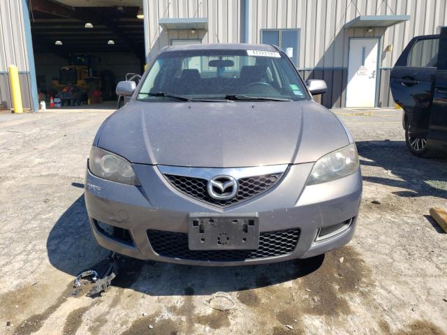 JM1BK12G481802849 - 2008 MAZDA 3 I GRAY photo 5