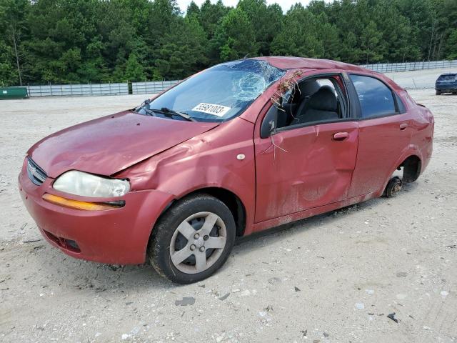 KL1TD52625B321265 - 2005 CHEVROLET AVEO BASE RED photo 1