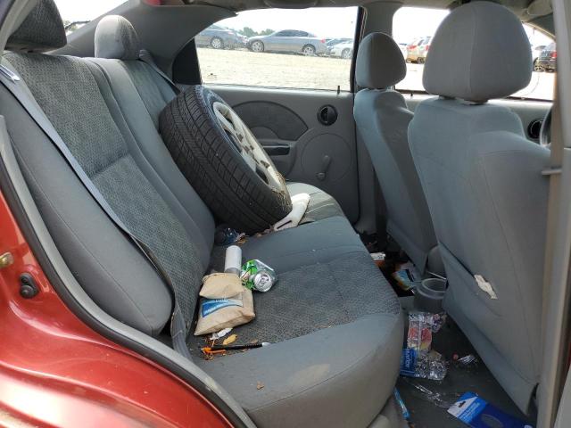 KL1TD52625B321265 - 2005 CHEVROLET AVEO BASE RED photo 10