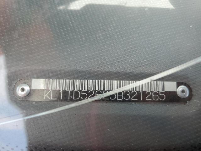 KL1TD52625B321265 - 2005 CHEVROLET AVEO BASE RED photo 12