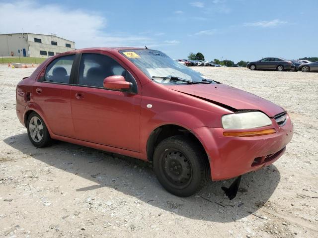KL1TD52625B321265 - 2005 CHEVROLET AVEO BASE RED photo 4