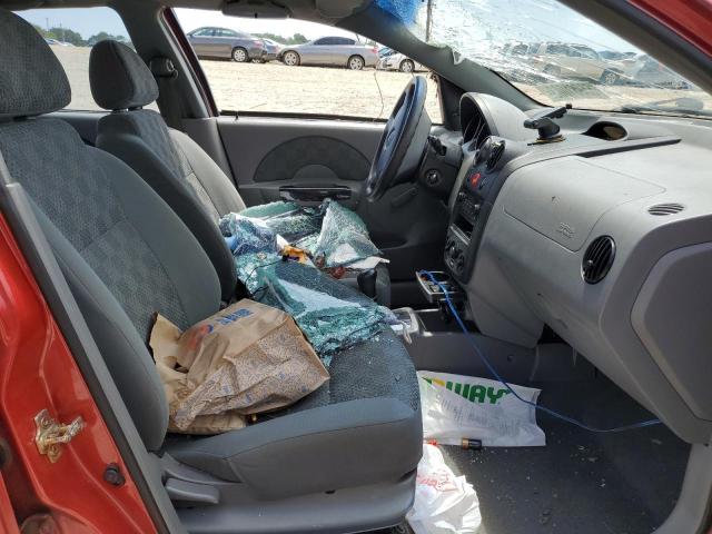 KL1TD52625B321265 - 2005 CHEVROLET AVEO BASE RED photo 7