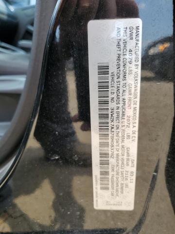 3VW2K7AJ7BM083782 - 2011 VOLKSWAGEN JETTA BASE 黑色 照片 12