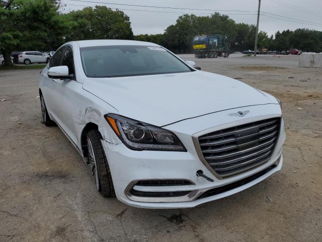 KMHGN4JE7JU234062 - 2018 GENESIS G80 BASE WHITE photo 1