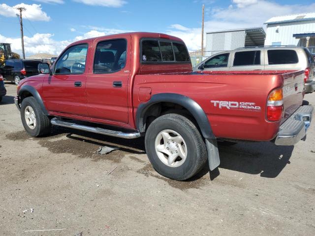5TEGN92NX2Z014116 - 2002 TOYOTA TACOMA DOUBLE CAB PRERUNNER RED photo 2
