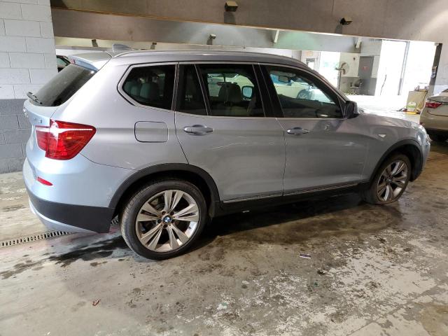 5UXWX7C51CL889334 - 2012 BMW X3 XDRIVE35I BLUE photo 3