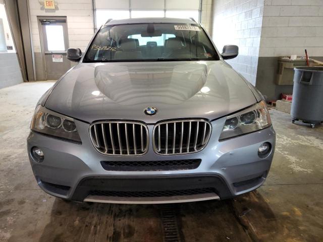 5UXWX7C51CL889334 - 2012 BMW X3 XDRIVE35I BLUE photo 5