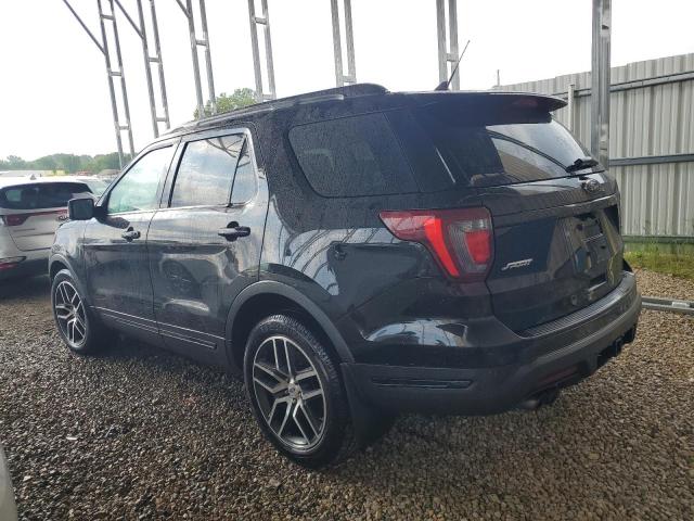 1FM5K8GT0KGA76919 - 2019 FORD EXPLORER SPORT BLACK photo 2