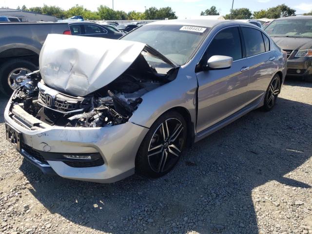 1HGCR2F14HA081106 - 2017 HONDA ACCORD SPORT SPECIAL EDITION SILVER photo 1