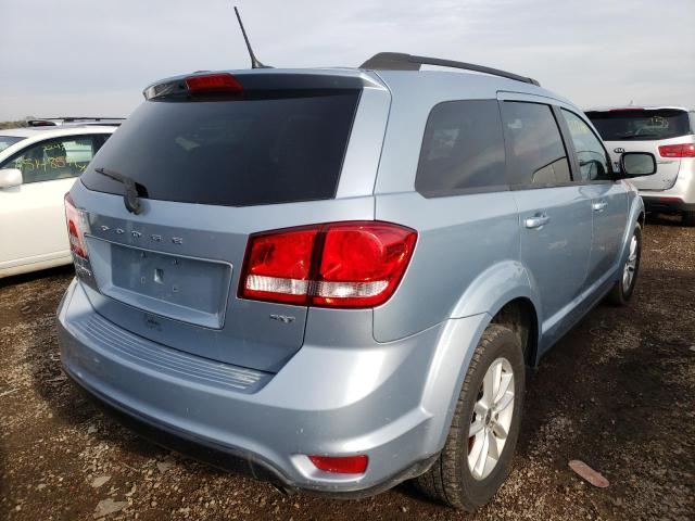 3C4PDDBG2DT568778 - 2013 DODGE JOURNEY SXT BLUE photo 4