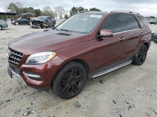 4JGDA5HB5EA425194 - 2014 MERCEDES-BENZ ML 350 4MATIC BURGUNDY photo 1