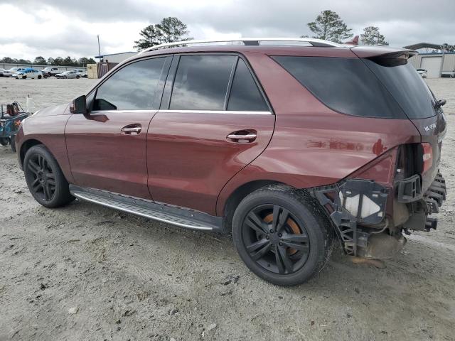 4JGDA5HB5EA425194 - 2014 MERCEDES-BENZ ML 350 4MATIC BURGUNDY photo 2