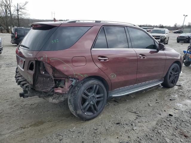 4JGDA5HB5EA425194 - 2014 MERCEDES-BENZ ML 350 4MATIC BURGUNDY photo 3