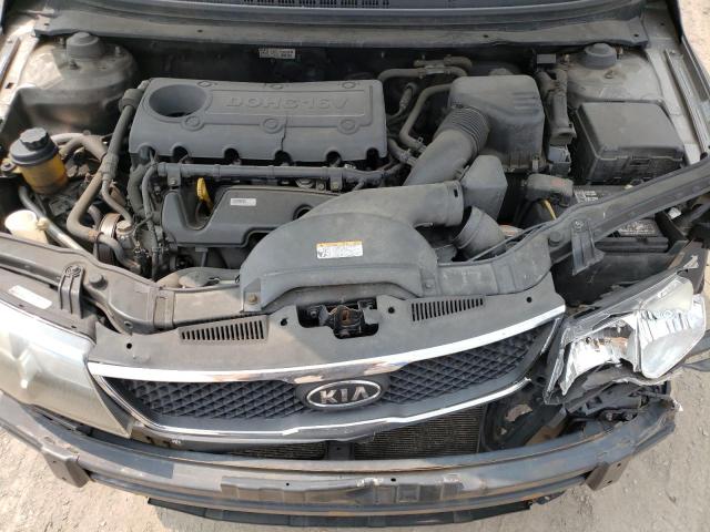 KNAFU4A25A5285284 - 2010 KIA FORTE EX GRAY photo 11