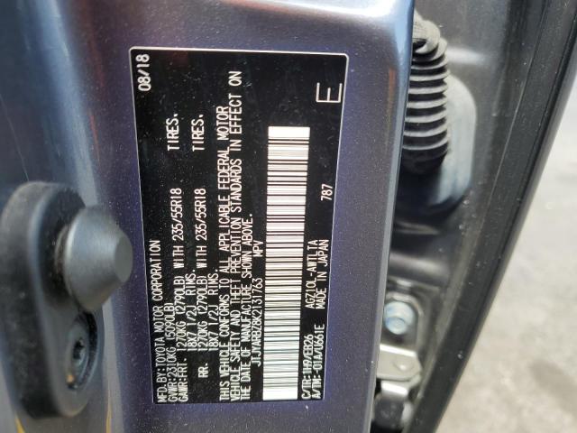 JTJYARBZ8K2131763 - 2019 LEXUS NX 300 BASE ნაცრისფერი ფოტო 13