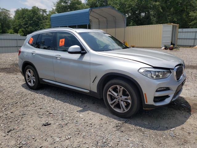 5UXTY5C0XM9G47202 - 2021 BMW X3 XDRIVE30I SILVER photo 4