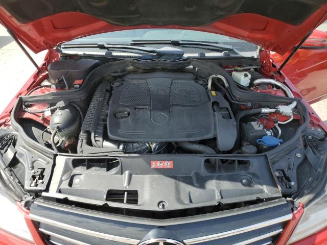 WDDGF8AB3EA957113 - 2014 MERCEDES-BENZ C 300 4MATIC RED photo 11