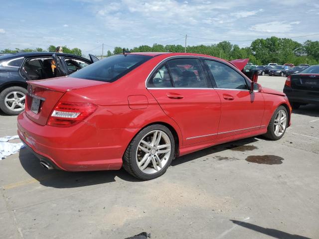 WDDGF8AB3EA957113 - 2014 MERCEDES-BENZ C 300 4MATIC RED photo 3