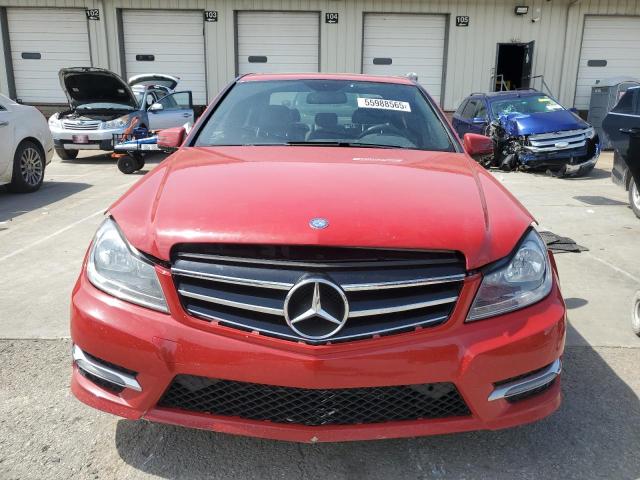 WDDGF8AB3EA957113 - 2014 MERCEDES-BENZ C 300 4MATIC RED photo 5
