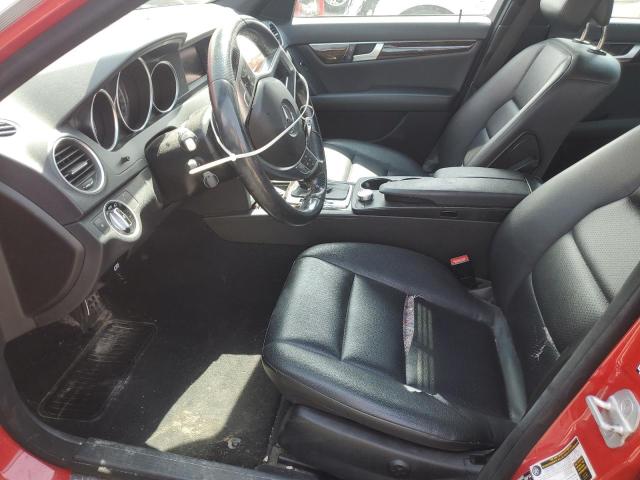 WDDGF8AB3EA957113 - 2014 MERCEDES-BENZ C 300 4MATIC RED photo 7