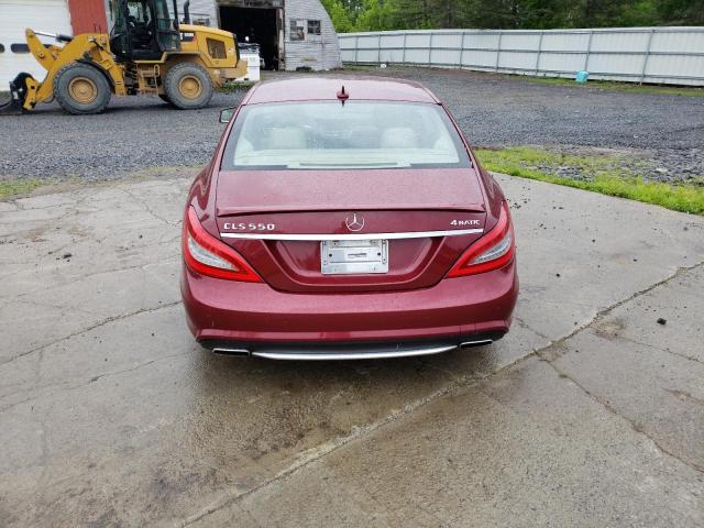 WDDLJ9BB6DA072274 - 2013 MERCEDES-BENZ CLS 550 4MATIC RED photo 6