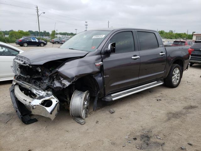 5TFHW5F11CX223965 - 2012 TOYOTA TUNDRA CREWMAX LIMITED GRAY photo 1