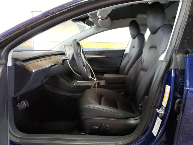 5YJ3E1EAXNF372525 - 2022 TESLA MODEL 3 BLUE photo 7