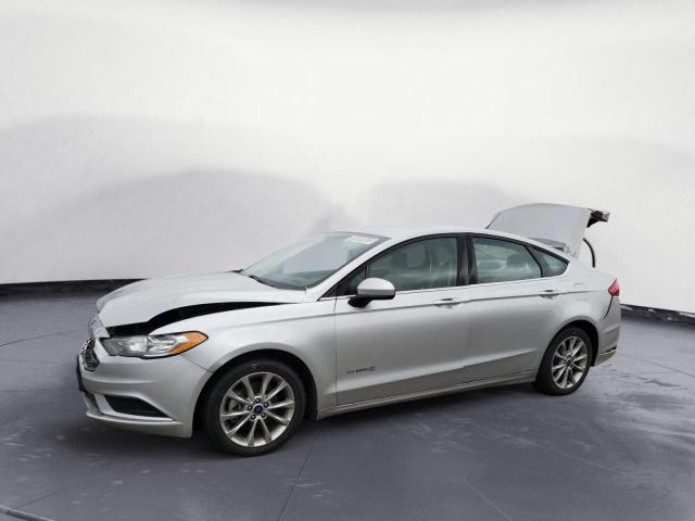 3FA6P0LU4HR123533 - 2017 FORD FUSION SE HYBRID SILVER photo 1