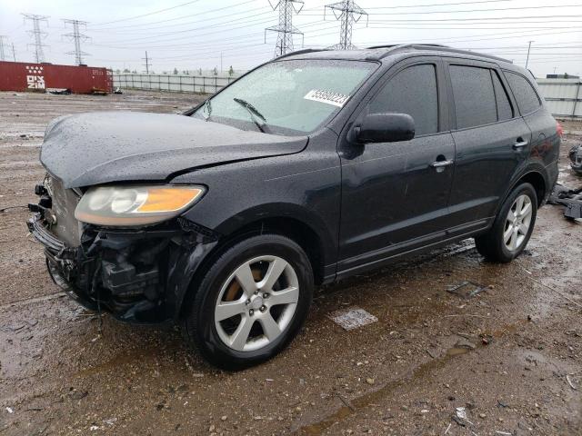 5NMSH13E37H120111 - 2007 HYUNDAI SANTA FE SE BLACK photo 1