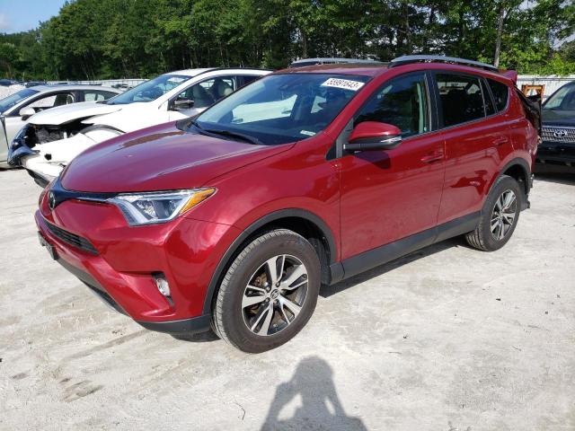 2T3RFREV0JW791366 - 2018 TOYOTA RAV4 ADVENTURE RED photo 1