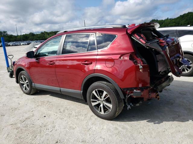 2T3RFREV0JW791366 - 2018 TOYOTA RAV4 ADVENTURE RED photo 2