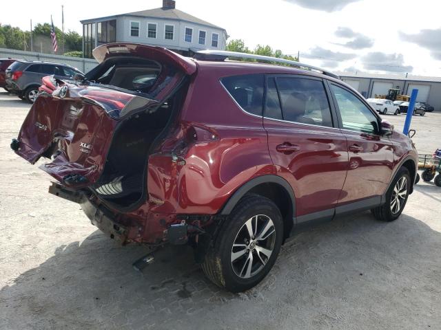 2T3RFREV0JW791366 - 2018 TOYOTA RAV4 ADVENTURE RED photo 3