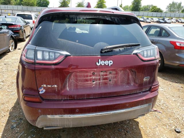 1C4PJMJN9KD174092 - 2019 JEEP CHEROKEE OVERLAND MAROON photo 6