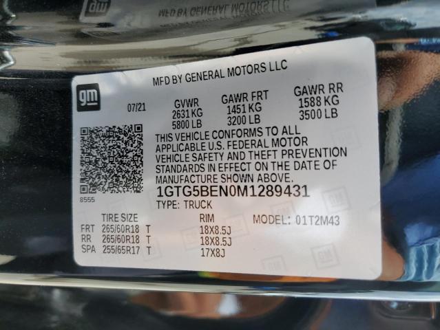 1GTG5BEN0M1289431 - 2021 GMC CANYON ELEVATION BLACK photo 13