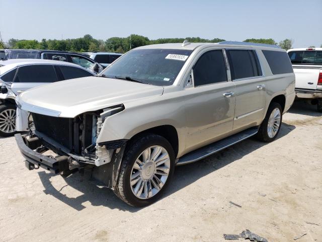 1GYS4UKJXFR508985 - 2015 CADILLAC ESCALADE ESV PLATINUM ბეჟი ფოტო 1