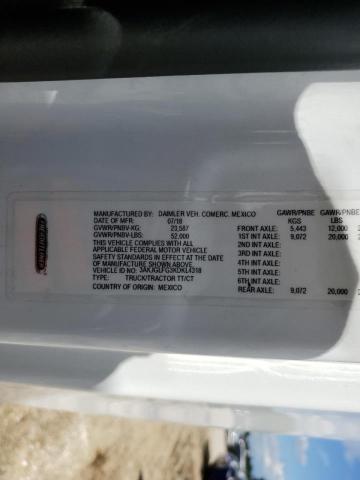 3AKJGLFG3KDKL4318 - 2019 FREIGHTLINER CASCADIA 1 白色 照片 10