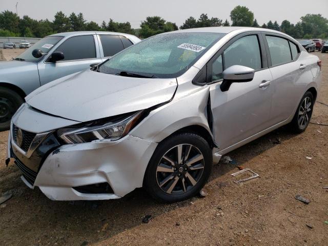 3N1CN8EV2ML827995 - 2021 NISSAN VERSA SV SILVER photo 1