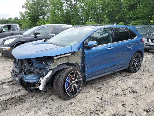 2FMPK4AP6KBC52425 - 2019 FORD EDGE ST BLUE photo 1