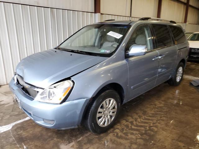 KNDMG4C71C6417366 - 2012 KIA SEDONA LX TURQUOISE photo 1