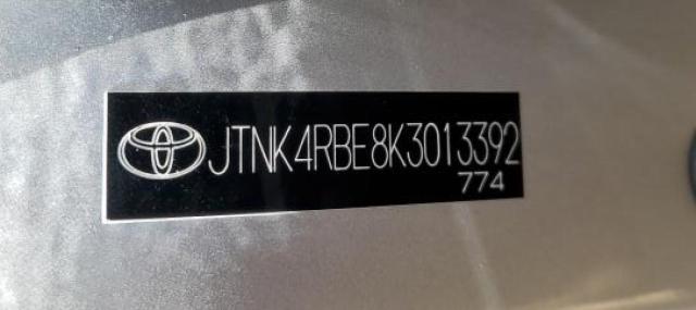 JTNK4RBE8K3013392 - 2019 TOYOTA COROLLA SE SILVER photo 12