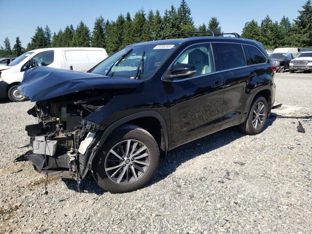 5TDJZRFH7HS403610 - 2017 TOYOTA HIGHLANDER SE BLACK photo 1