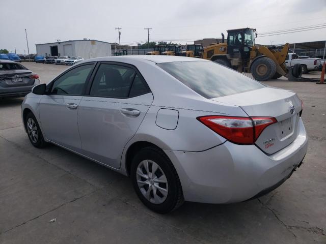 2T1BURHEXGC506887 - 2016 TOYOTA COROLLA L SILVER photo 2