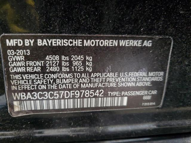 WBA3C3C57DF978542 - 2013 BMW 320 I XDRIVE BLACK photo 12