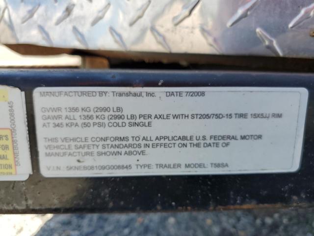 5KNEB08109G008845 - 2009 TRAIL KING ENCLOSED თეთრი ფოტო 12