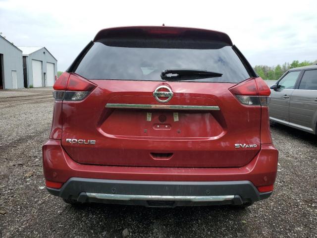 5N1AT2MV4KC792728 - 2019 NISSAN ROGUE S BURGUNDY photo 6