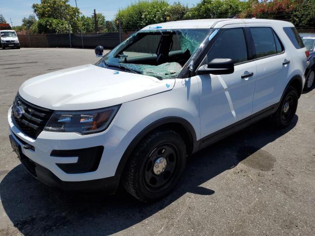 1FM5K8ARXHGB93784 - 2017 FORD EXPLORER POLICE INTERCEPTOR WHITE photo 1