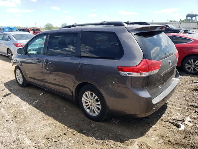 5TDYK3DC3ES408595 - 2014 TOYOTA SIENNA XLE CHARCOAL photo 2